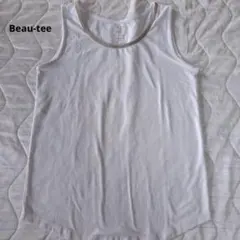 Beau-tee タンクトップ 白　ゴールドトリム　Ｍ グローバルワークのサムネイル