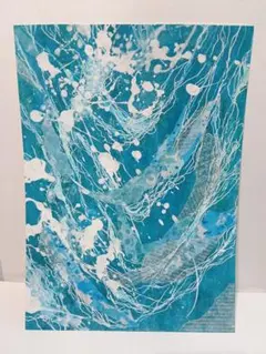コラージュ 抽象画 アート 原画 B5サイズ - メルカリ