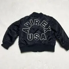 AVIREX キッズ　MA-1ジャケット ブラック　100cm