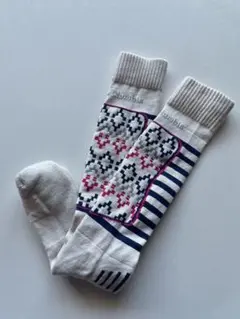 未使用 Columbia コロンビア スキー ソックス 幾何学模様 1点