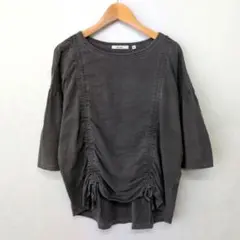 niko and… ニコアンド シャーリングアレンジフレアTシャツ M　グレーのサムネイル