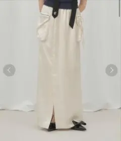GIUNON satin cargo skirt サテンカーゴスカートのサムネイル