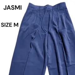 JASMI レディース シルク100% パープル　ワイドパンツ Mサイズ