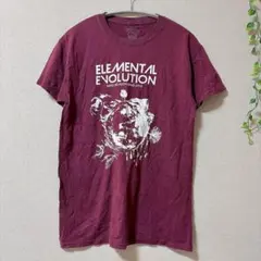 ギルダン プリント Ｔシャツ 丸首 半袖 XL ワインレッドのサムネイル
