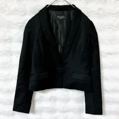 レイビームス 長袖 ジャケット S ブラック ショート丈 上品 きれいめのサムネイル