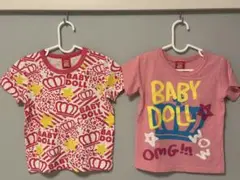 BABY DOLL 110 女の子 Tシャツ 2枚セット