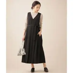 プリーツジャンパースカート／NANO universe