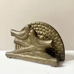 鳥とヤシの木/ブックエンド｜ヴィンテージ 真鍮 - メルカリ