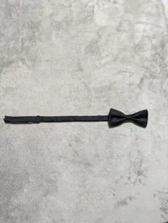 ふじやま織シルク黒蝶ネクタイ＆白チーフセット結婚式 新郎 ウエディング 定番