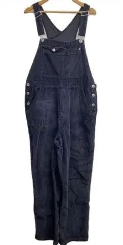 Levi's silvertab 希少 太畝コーデュロイ オーバーオール 黒 M