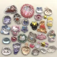 5 ボンボンドロップシール　立体　フレークシール　キャラクター　おすそ分け