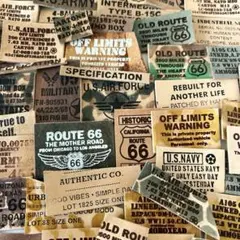 革タグ　112601茶系ランダムcut 70個‼︎ レザー　デニムリメイク