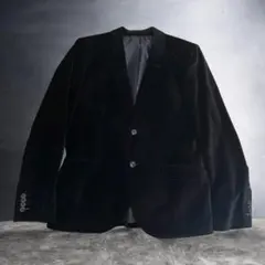 ARMANI EXCHANGE AX ベロア テーラードジャケット ブラック Mのサムネイル