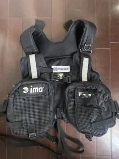 ima RBB ULTIMATE GEAR ブラックライフジャケット Rivalley 双進 ライフジャケット RBBタイドゲームベストII CA フル