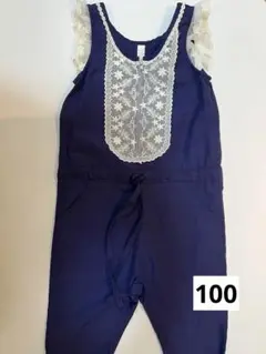 Sunny Landscape ネイビー オーバーオール 100