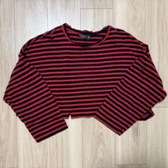 Bershkaボーダー 長袖カットソー