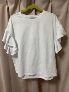 しまむら★シーズンリーズン フリル袖 Tシャツ