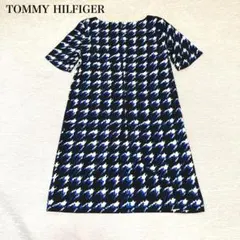 TORY BURCH ネイビー ドット柄 ワンピース XS - メルカリ