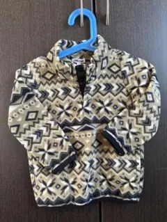 B:MING by BEAMS 幾何学模様 フリースジャケット 80