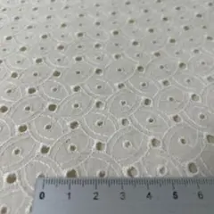 綿麻刺繍生地残布　縦300cm×横95cm