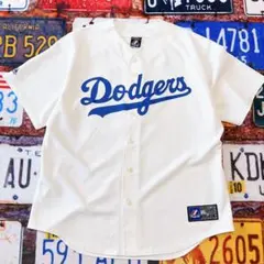 Majestic ベースボールシャツ MLB ロサンゼルスドジャース XL 古着のサムネイル