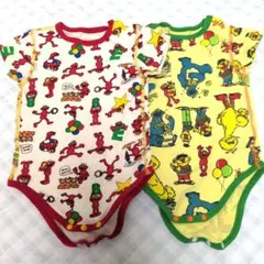 新品 ブーフーウー セサミストリート２WAYロンパース ２枚組 エルモのサムネイル