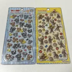 【匿名発送】プチドロップステッカー　トムとジェリー　おさるのジョージ