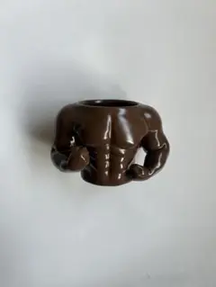 筋肉型ブラウンマグカップ