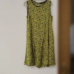 ZARA BASIC 花柄ノースリーブワンピース S