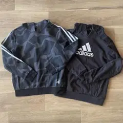 adidas アディダス　パーカー トレーナー長袖150 2枚セット