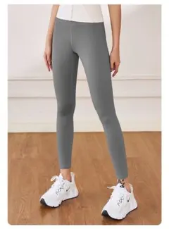 新品　グレー Lサイズ ヨガパンツ　ヨガパンツ　Lサイズ