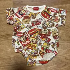 バースデイ ペコちゃんお菓子柄ロンパース 70