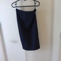 ネイビー タイトスカート ナチュラルビューティーベーシック