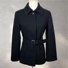 【MKミッシェルクラン】40/ジャケットコート/黒/コンサバ/ベルト付き/長袖のサムネイル