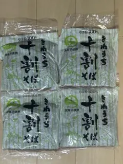 키네우치 주와리 소바, 4봉지, 100% 메밀가루, 무염, 글루텐 프리