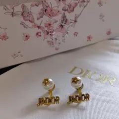 極美品✨クリスチャンディオール J′ADIOR ゴールド ピアス パール