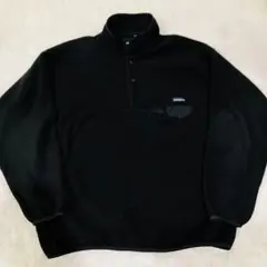 patagonia シンチラスナップT 90s 超人気色 オールブラック 97年