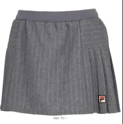 FILA テニスウェア スコート ギンガムチェック グリーン Lサイズ
