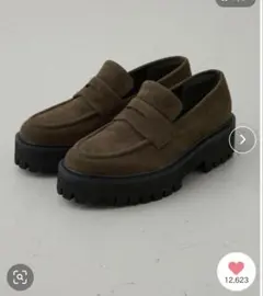 AZUL BY MOUSSY プラットフォームローファー ブラウン Lサイズ