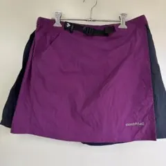 montbell アウトドアスカート L 紫/黒