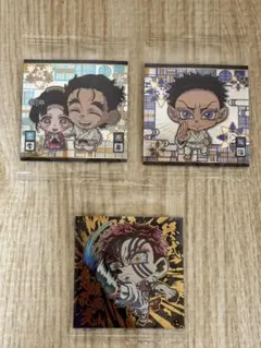 ☆新品未開封☆鬼滅の刃　ディフォルメシールウエハース 其ノ十四 3種まとめ売り