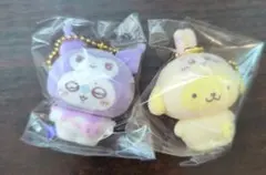 サンリオ　ちいかわ　シークレットフロッキー　マスコット モモンガ ポムポムプリン