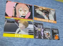 チェンソーマン　ミニクリアファイル3枚　 ステッカー 3枚