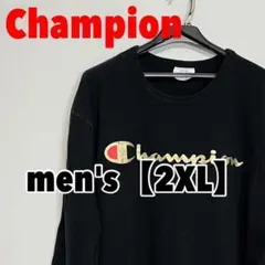 f872【Champion】長袖プリントTシャツ【2XL】