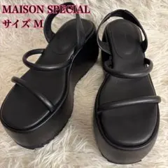 MAISON SPECIAL 厚底サンダル ブラック Mサイズのサムネイル