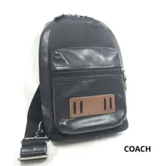 COACH コーチ ボディバッグ ブラック レザーのサムネイル