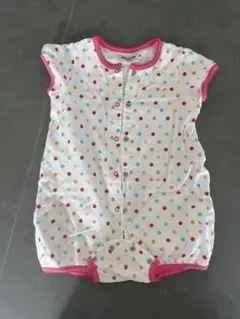 miki HOUSE 水玉ロンパース 80