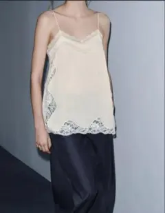 ZARA ZW COLLECTION レーストリムキャミソールトップス - メルカリ