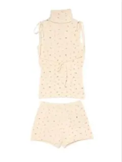ANDMARY Rosie flower knit set up pink - メルカリ