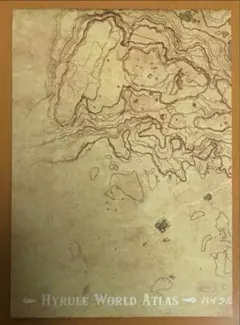 特典マップ ゼルダの伝説 ブレス オブ ザ ワイルド 任天堂純正品A3サイズ